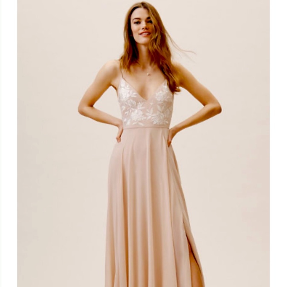 Bhldn Anthropologie Sadia bridesmaid dress (blush)